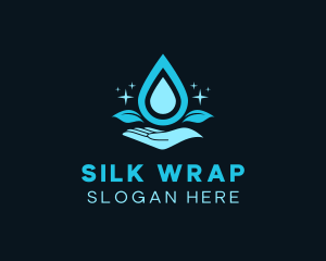 Natural Water Droplet logo design