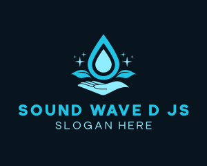 Natural Water Droplet logo design