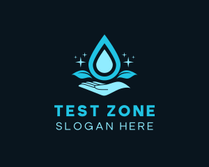 Natural Water Droplet logo design