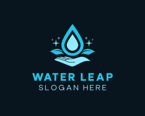 Natural Water Droplet logo design