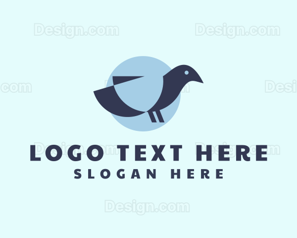 Geometric Dove Bird Logo