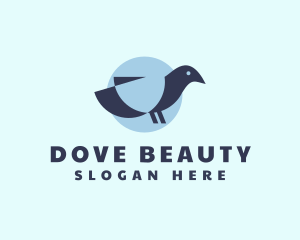 Geometric Dove Bird  logo design