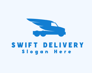 Delivery Truck Wings logo design