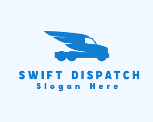 Delivery Truck Wings logo design