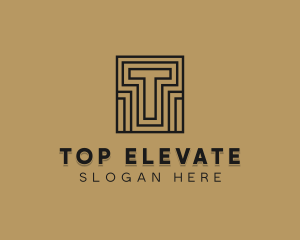 Premium Hotel Club Letter T logo design