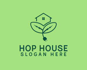 House Leaf Plug logo design