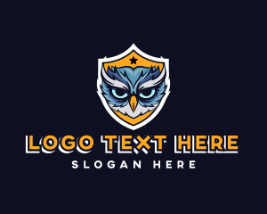 Owl Bird Shield Gaming logo