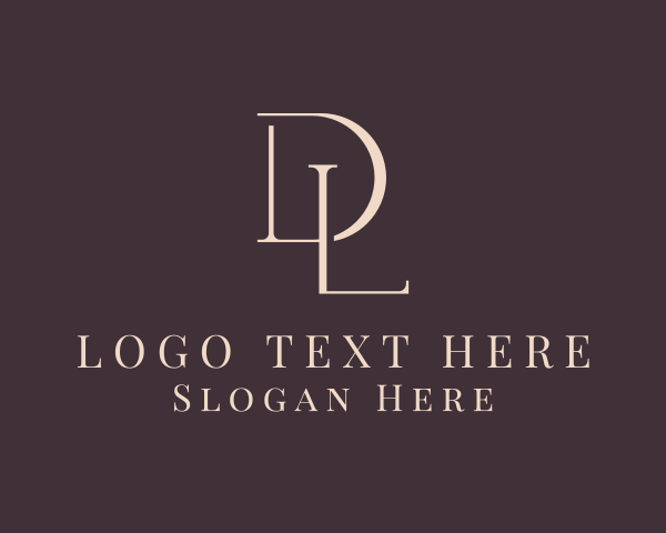 Generic Luxury Letter DL Company logo