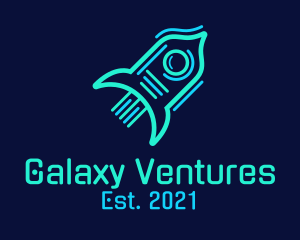 Neon Rocket Ship logo