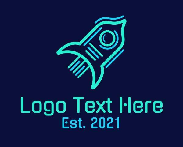 Neon logo example 3