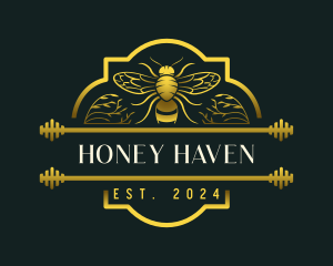 Organic Honey Bee logo design