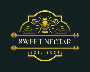 Organic Honey Bee logo design