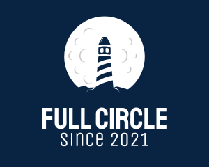 Full Moon Lighthouse   logo design