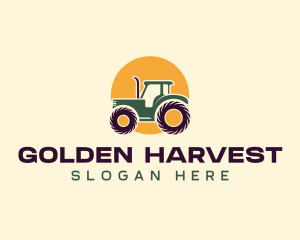 Agriculture Farm Tractor logo design