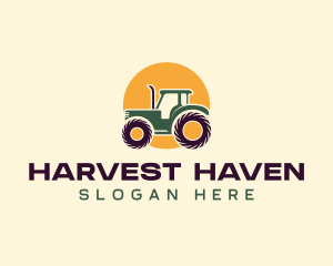 Agriculture Farm Tractor logo design