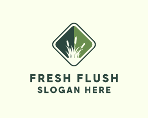 Grass Garden Lawn logo design