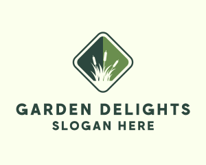 Grass Garden Lawn logo design