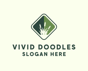 Grass Garden Lawn logo design