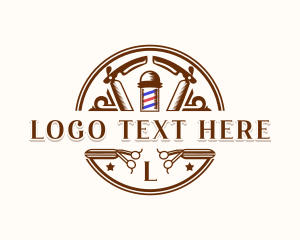 Barbershop Razor Grooming logo