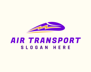 Thunderbolt Train Transit logo design