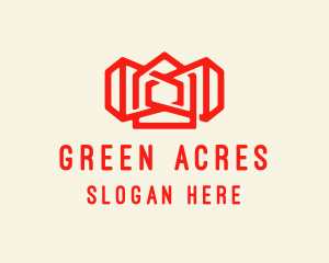Red Siren House Outline  logo