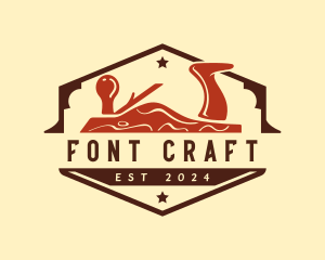 Woodworking Craft Carpentry logo design