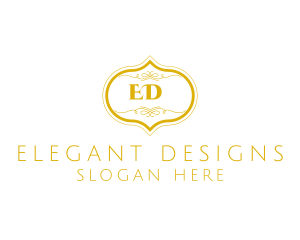 Ornate Elegant Decal logo design