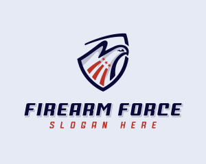 Eagle Shield Military logo design