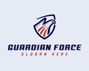 Eagle Shield Military logo design