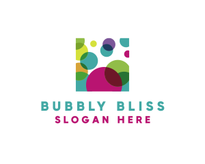 Colorful Bubble Paint logo design