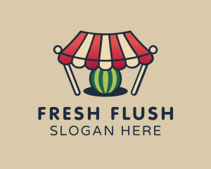 Watermelon Fruit Market logo design