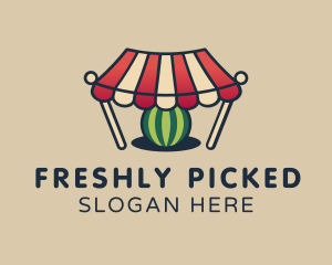 Watermelon Fruit Market logo design