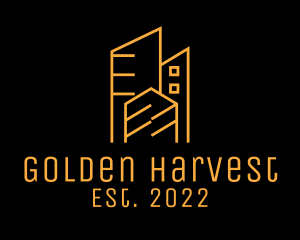 Golden City Building  logo design