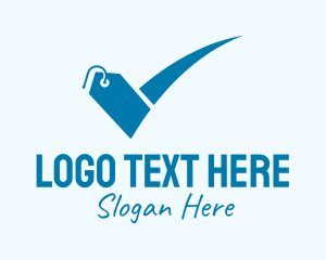 Sell - Blue Price Tag logo design