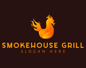 Fire Chicken Grill logo design