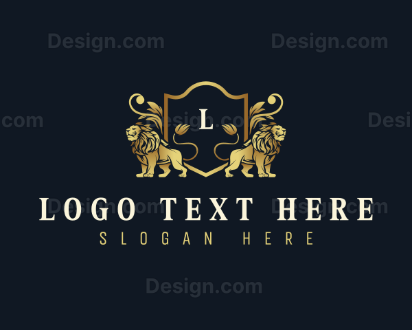 Luxury Lion Crest Logo