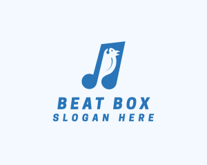 Blue Musical Song Bird logo