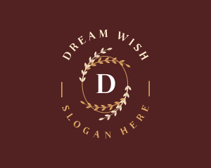 Luxury Leaf Ornament logo design