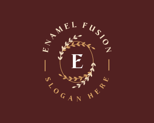 Luxury Leaf Ornament logo design