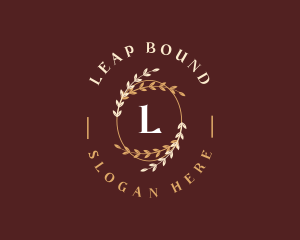 Luxury Leaf Ornament logo design