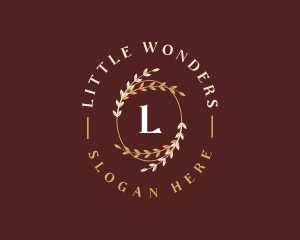 Luxury Leaf Ornament logo design