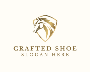 Equine Horse Shield logo design