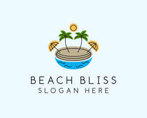 Beach Resort Island  logo design