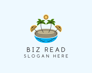 Beach Resort Island  logo design