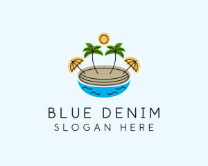 Beach Resort Island  logo design