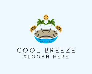 Beach Resort Island  logo design