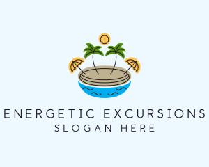 Beach Resort Island  logo design