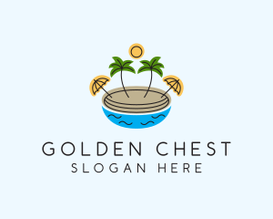 Beach Resort Island  logo design