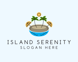 Beach Resort Island  logo design