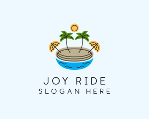 Beach Resort Island  logo design